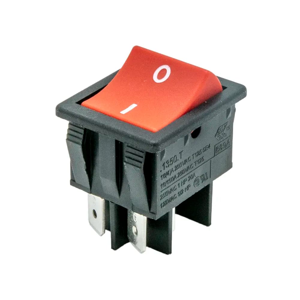 Switch Numatic Red double pole