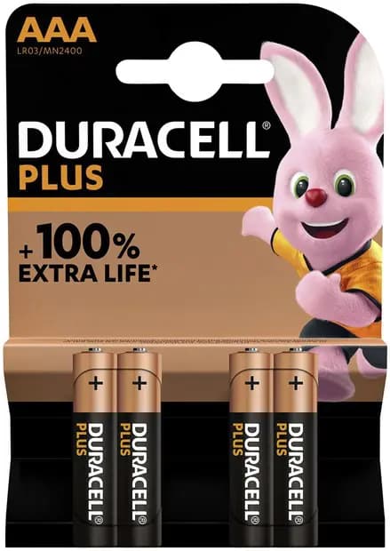 Duracell Plus Alkaline 100AA (4pcs)