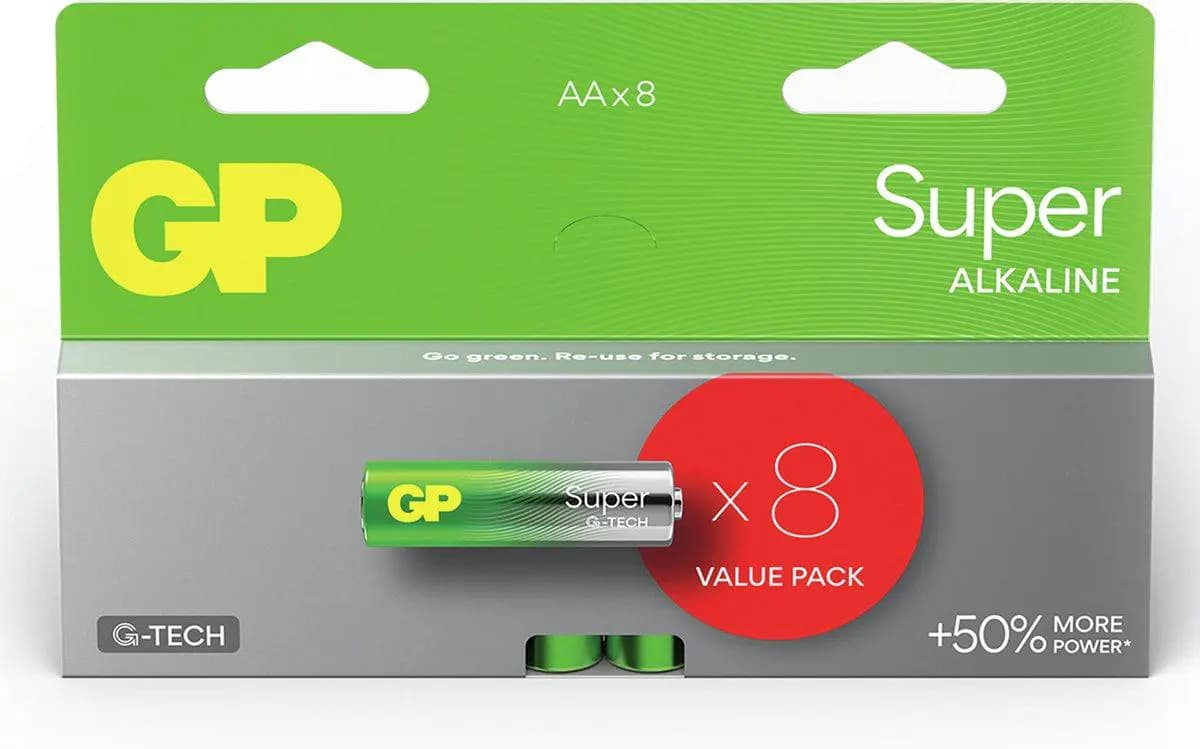 AA battery GP Alkaline Super 1,5V 8 pieces