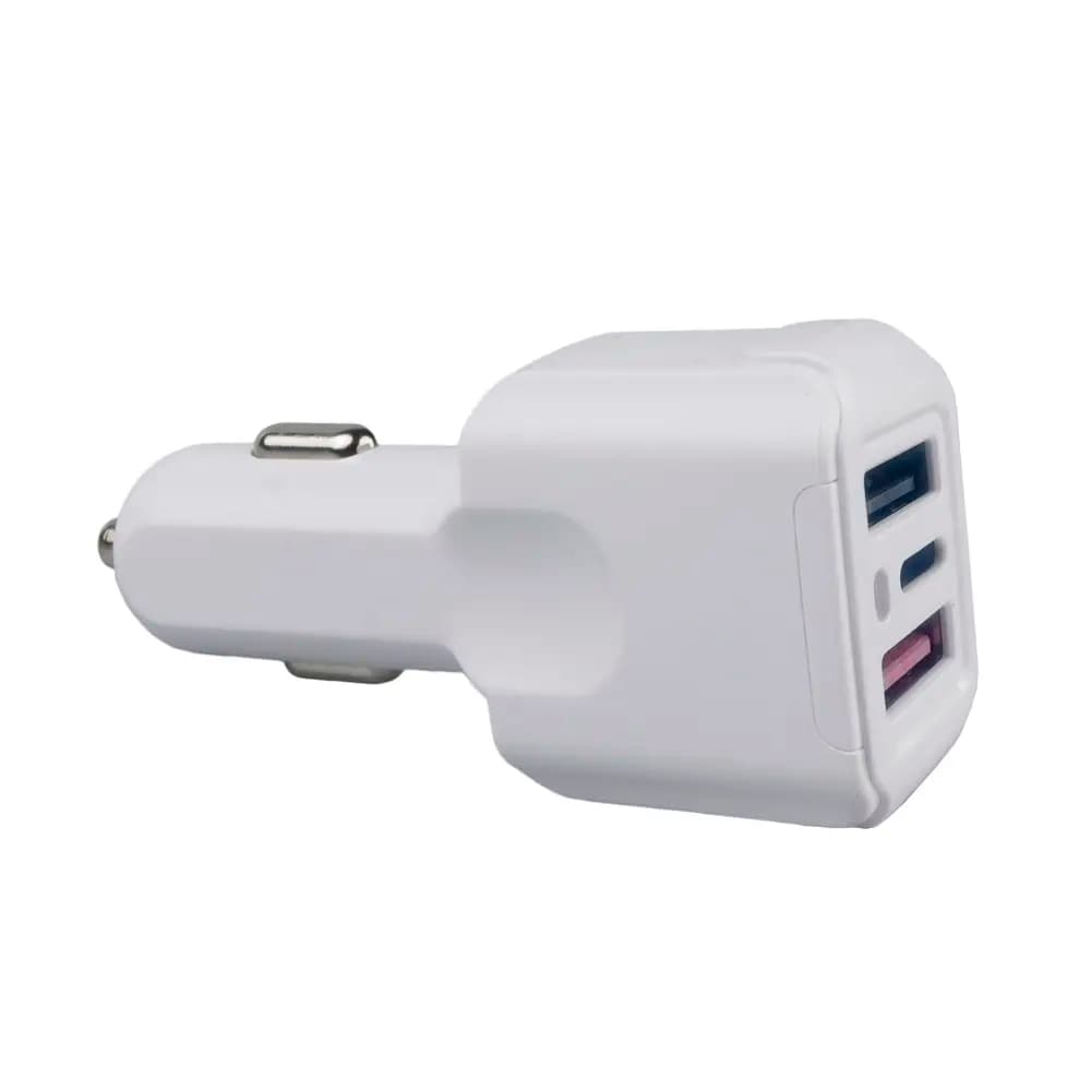 Car charger 3x USB Quickcharger 2.0 - 5.1A white