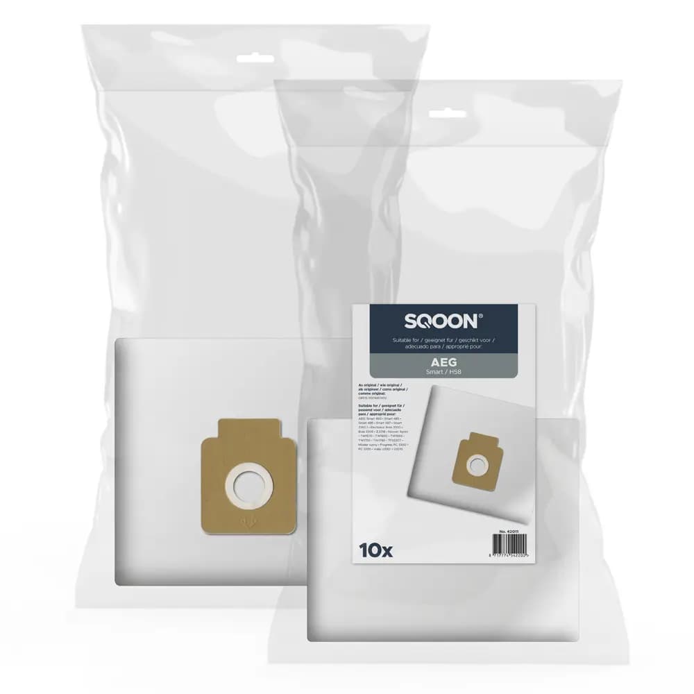 SQOON Staubsaugerbeutel passend für AEG gr.51 Smart 4 Serie