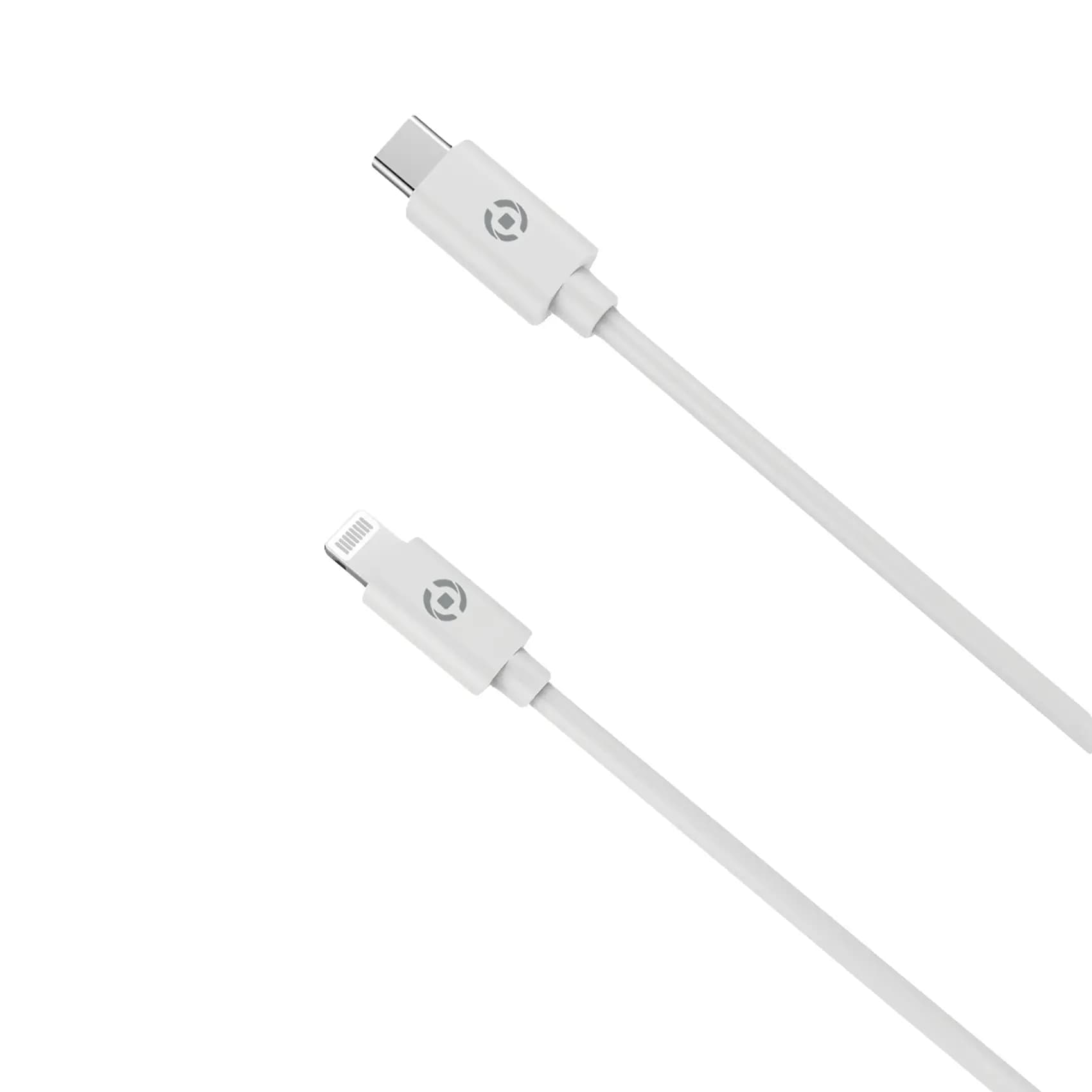 Data-/laadkabel USB-C > 8-pins 2m wit