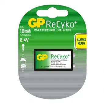 9V batterij Oplaadbaar GP NiMH 200 mAh ReCyko+ 1,2V 1 stuk