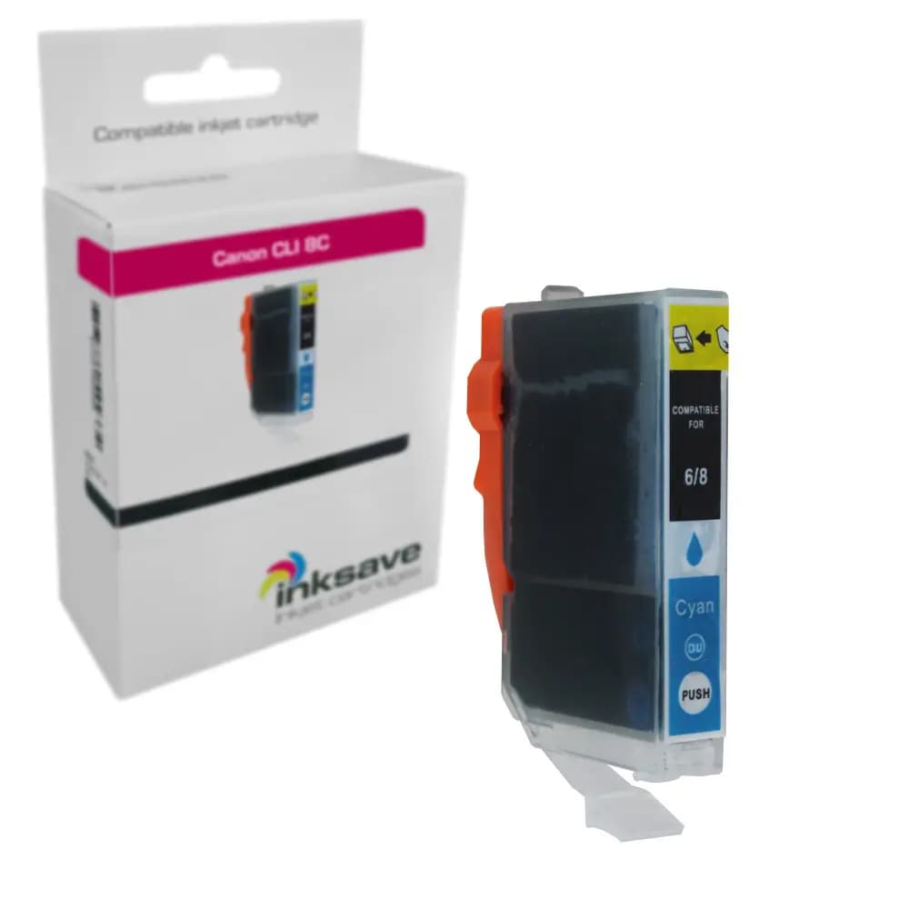 Inksave replacement for Canon CLI 8 & BCI 6 C
