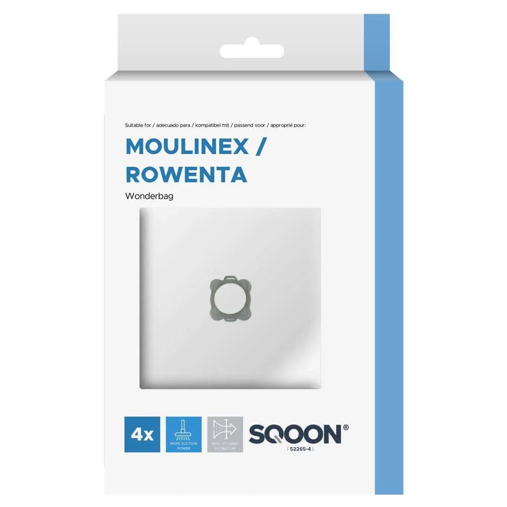 SQOON Stofzuigerzakken geschikt voor Moulinex / Rowenta Wonderbag filterplus