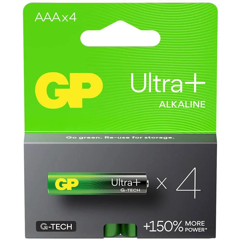 AAA battery GP Alkaline Ultra Plus 1.5V 4 pieces