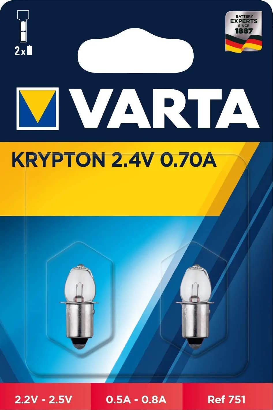 Varta Krypton 2,4V 0,7A Blister 2