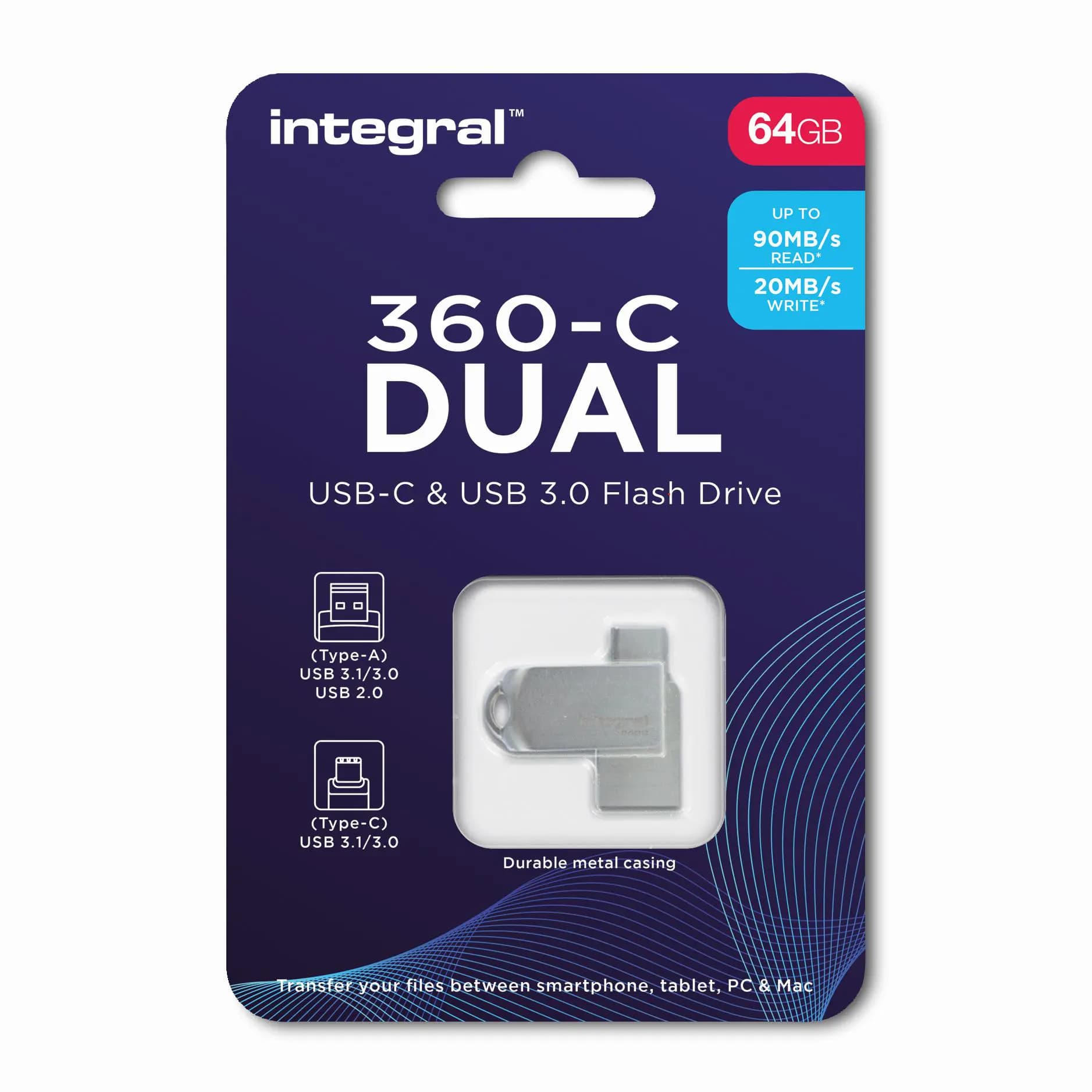 360-C Dual Type-C / USB 3.0 64GB