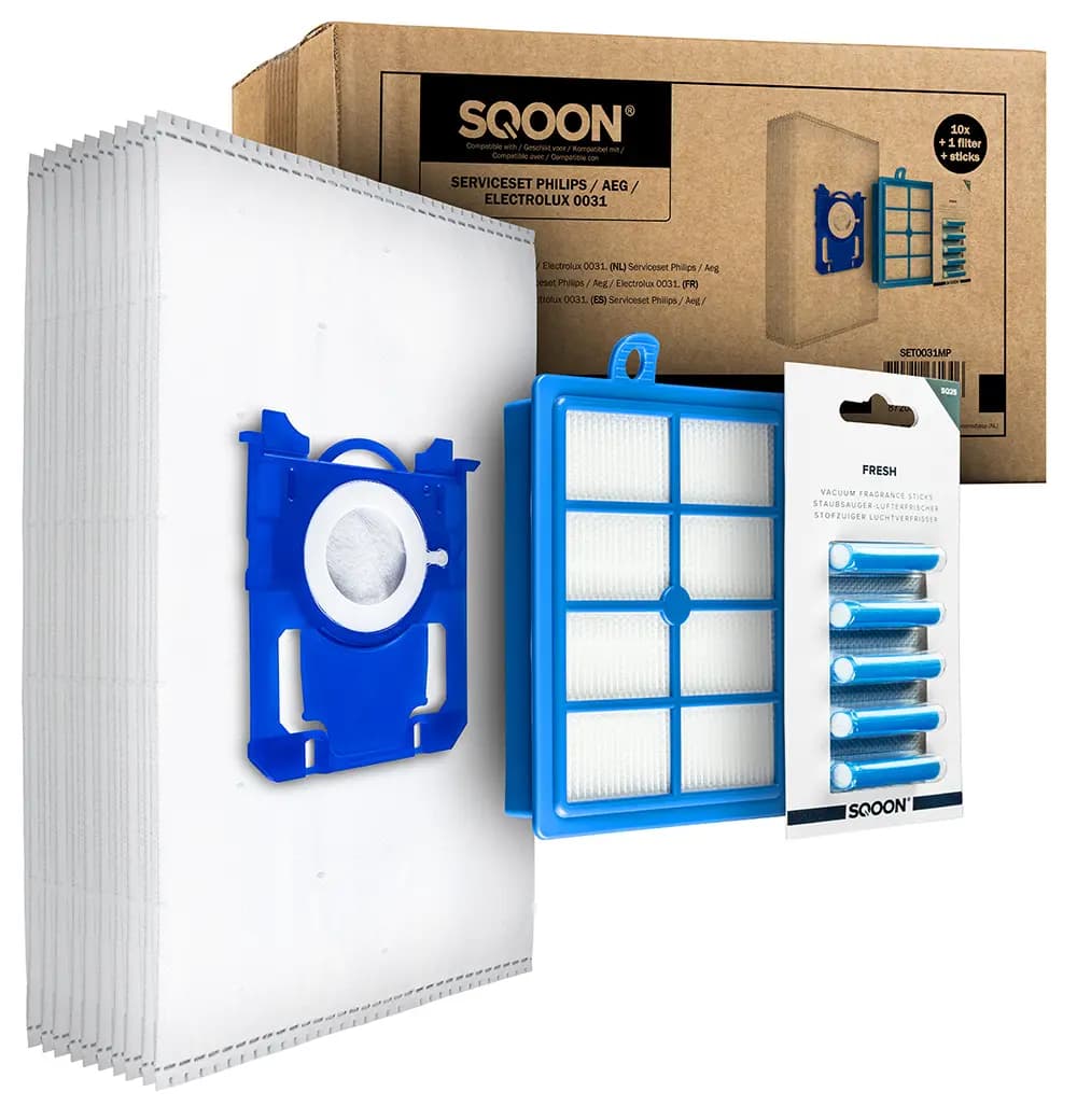 SQOON Service set suitable for Philips / AEG / Electrolux 0031