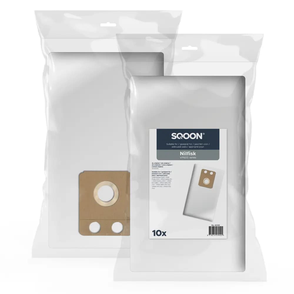 SQOON Staubsaugerbeutel passend für Nilfisk VP600 / CNDB 5000 / CDNF 4000