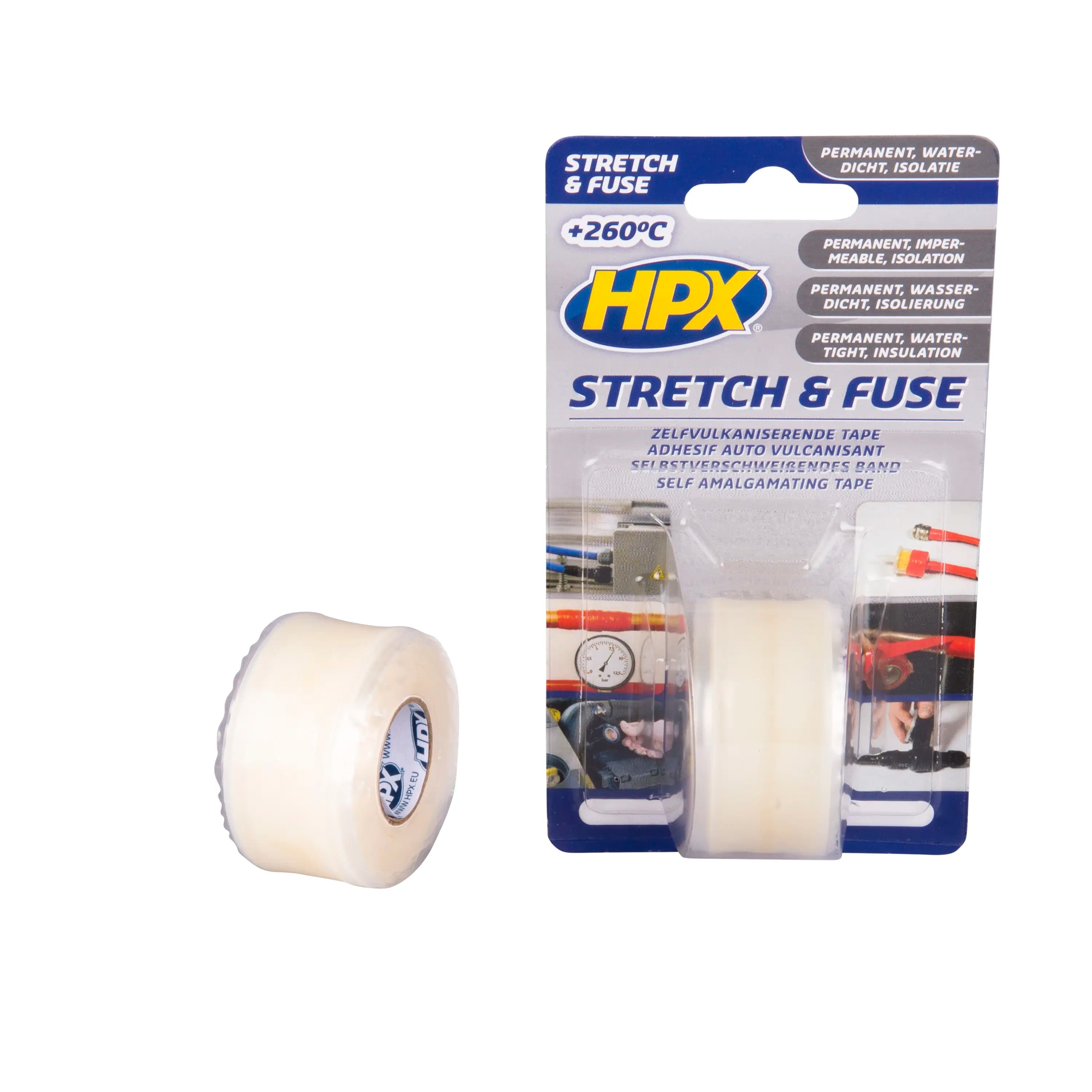 Selbstvulkanisierendes Stretch & Fuse Band - transparent 25mm x 3m