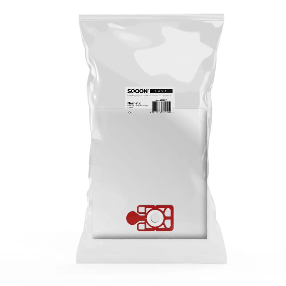 SQOON Vacuum cleaner bags suitable for Numatic NVM 1CH Henry/James