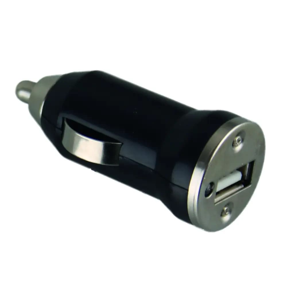 Autolader 1xUSB 1,5A compact zwart