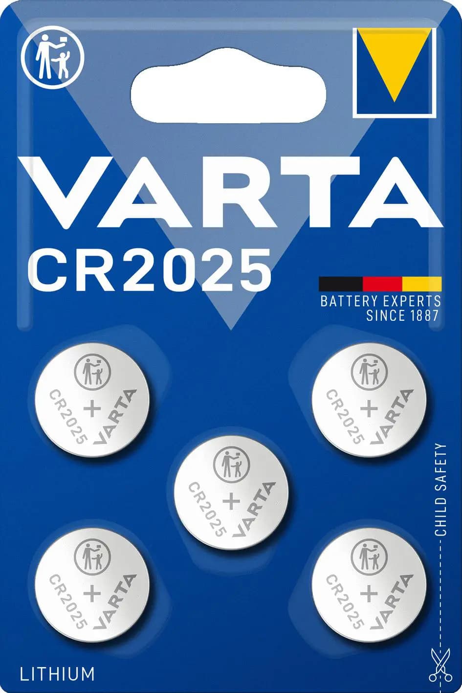 Varta CR2025 Lithium 3V blister (5pc)
