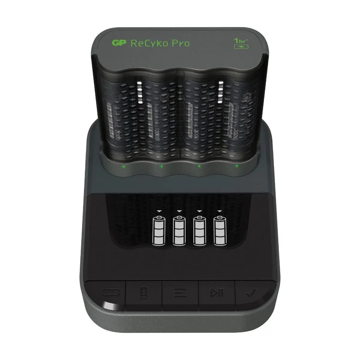 USB-Ladegerät GP P461 4 x ReCyko Pro AA 2000 mAh Docking Station