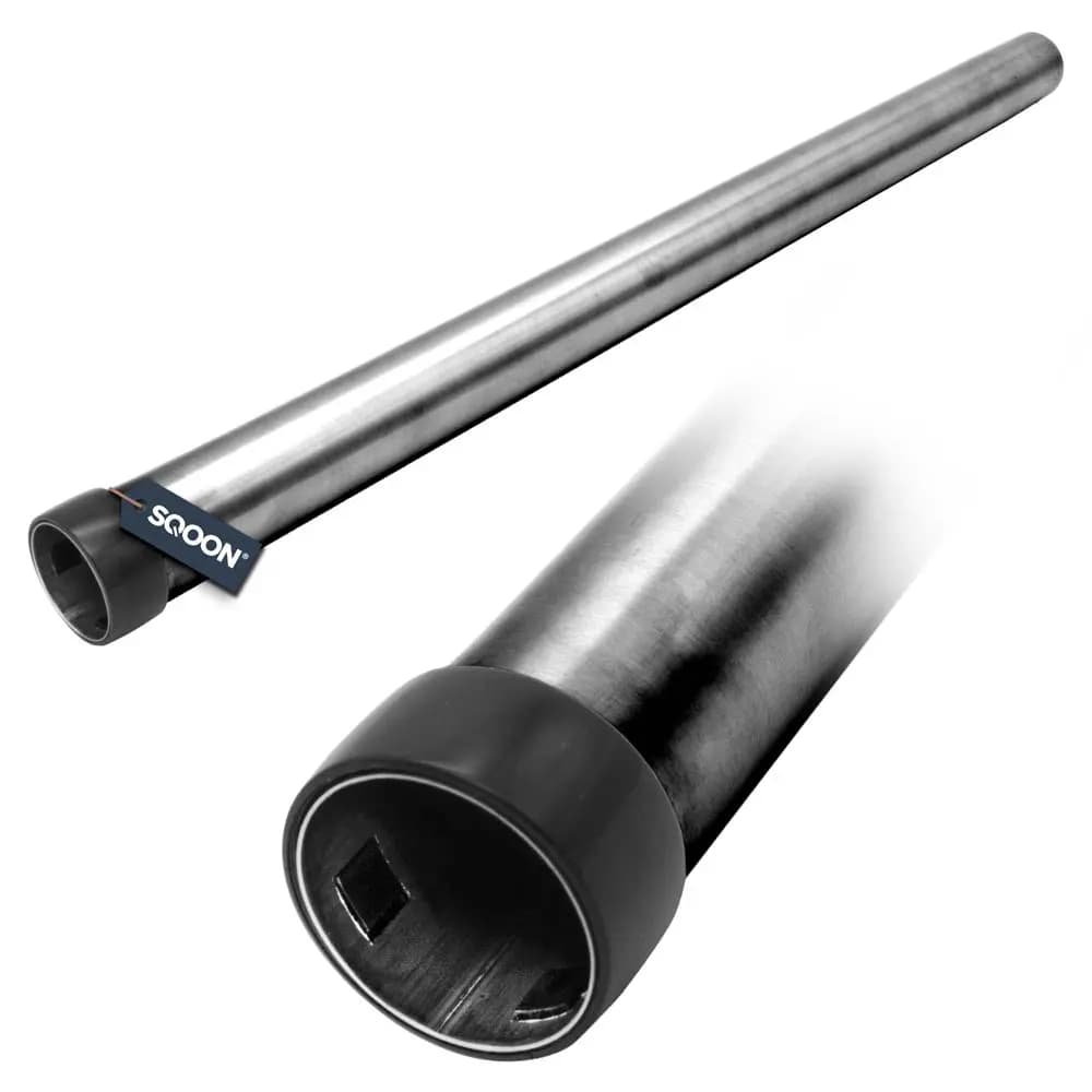 SQOON Suction tube 32 mm metal chrome with ring