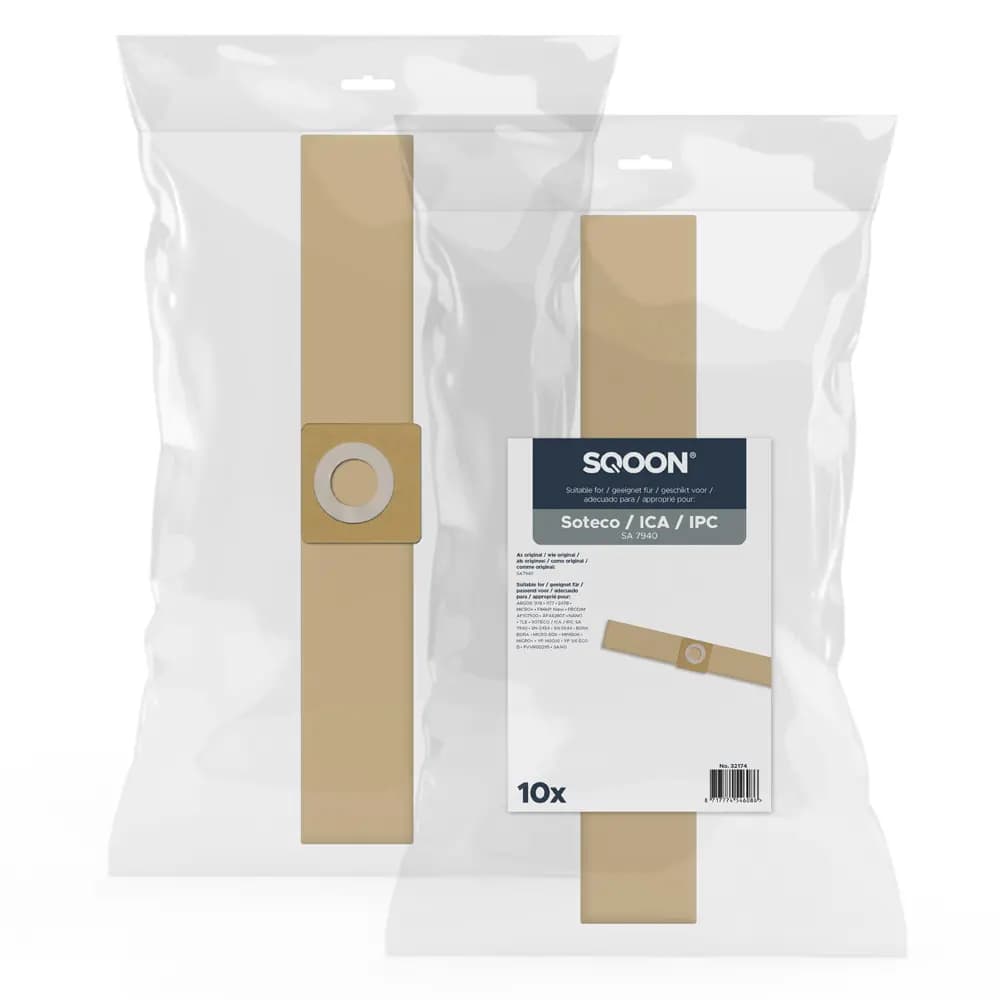SQOON Stofzuigerzakken geschikt voor Soteco Micro gelijk aan 07940