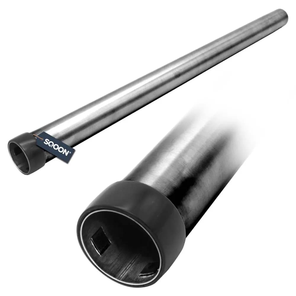 SQOON Tube 35 mm metal chrome with ring