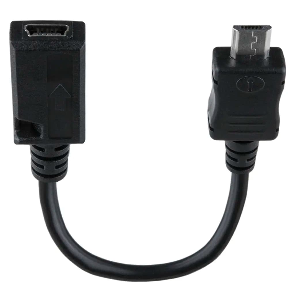 Adapterkabel Mini - Micro USB schwarz