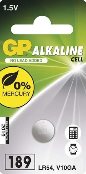 189 GP Alkaline button cell 1.5V (1pc)