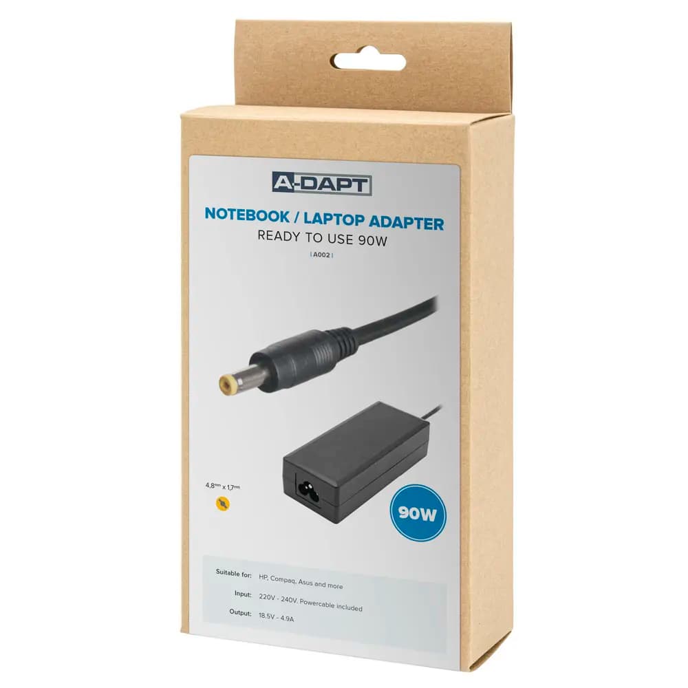 Laptop power supply with original plug a.o. HP