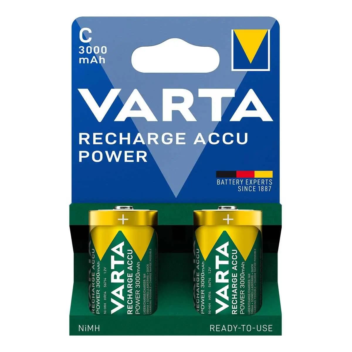 Varta Recharge Battery Power C 3000mAh Blister 2