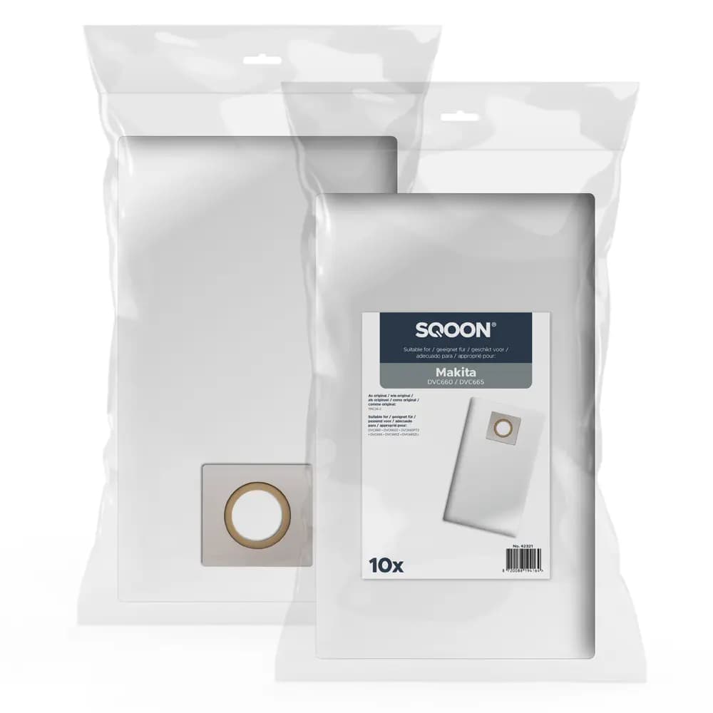 SQOON Vacuum cleaner bags suitable for Makita DVC660 / DVC665