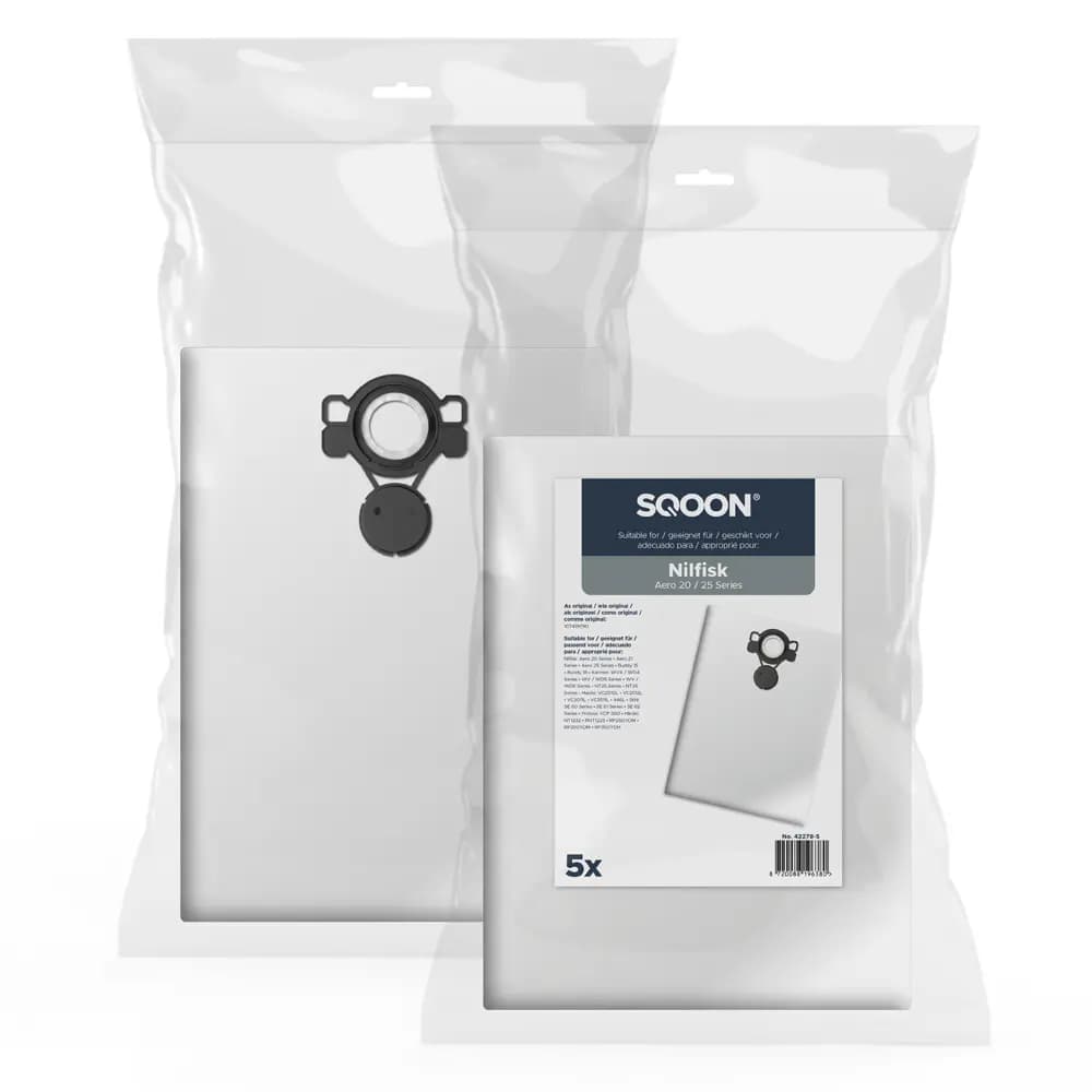 SQOON Staubsaugerbeutel passend für Nilfisk Alto / WAP / KEW AERO 20/25