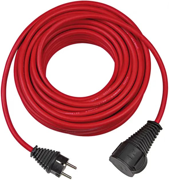 Extension cord 10 meters red IP44