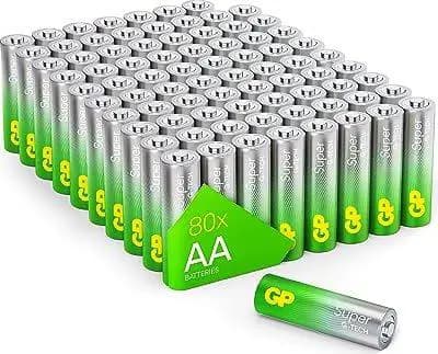 AA GP Alkaline Super 1.5V 80 pieces