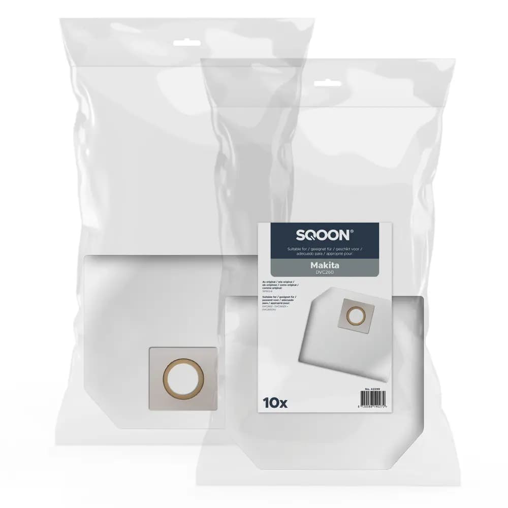 SQOON Vacuum cleaner bags suitable for Makita DVC260 series