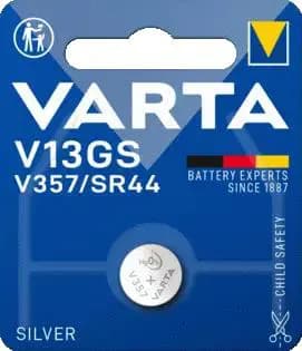Varta V13GS / V357 / SR44 Silver Blister 1