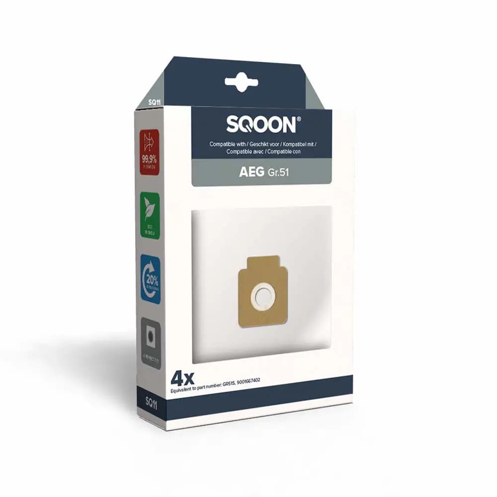 SQOON Vacuum cleaner bags suitable for AEG Gr. 51