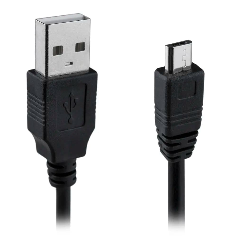 Data and charging cable USB-A > Micro USB 1m black