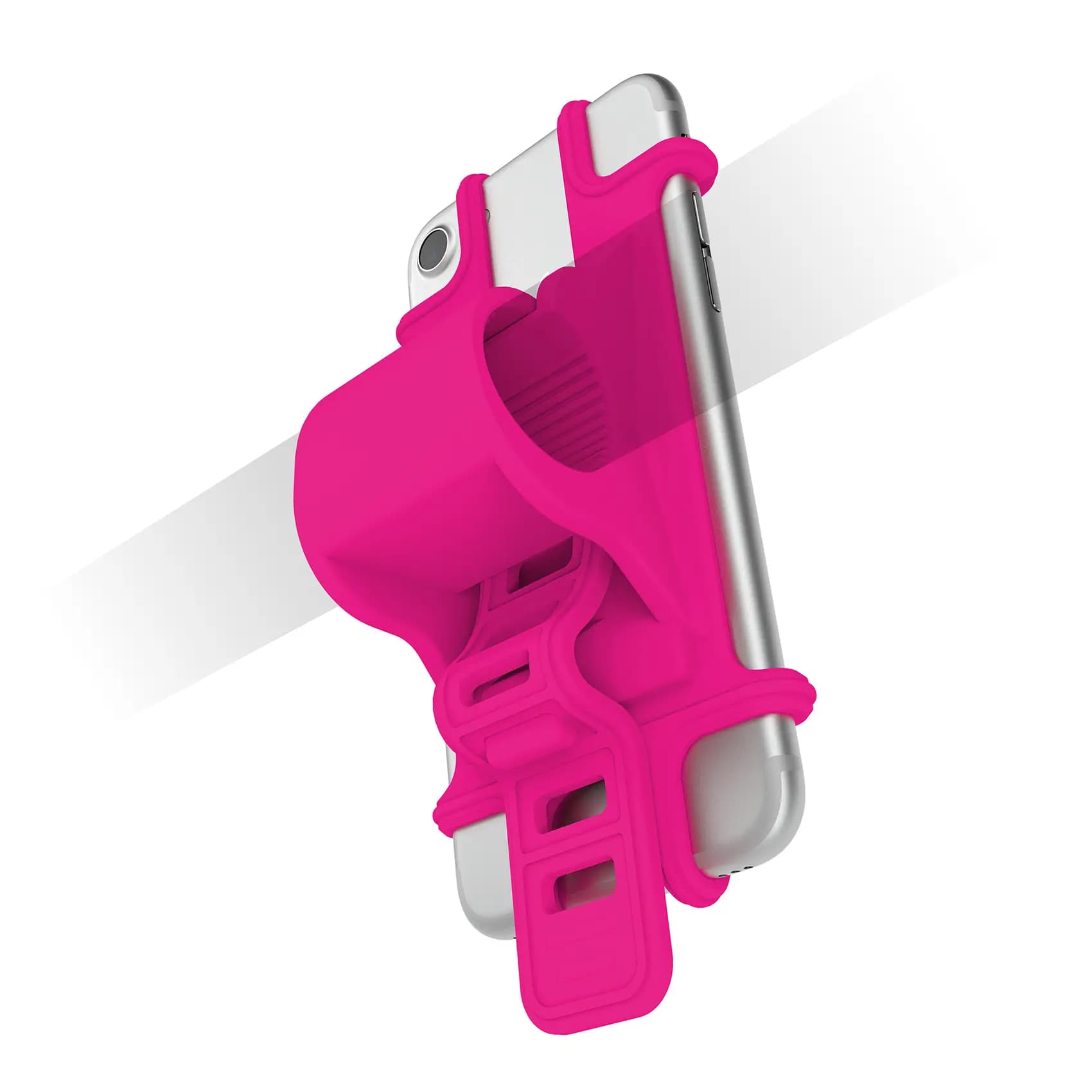 Silicon Telephone holder for Bicycle Pink
