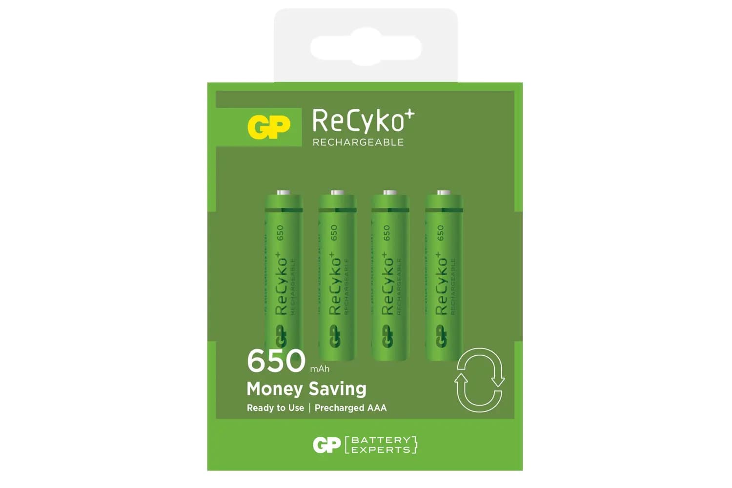 GP Recyko+ 650series AAA DECT blister (4st)