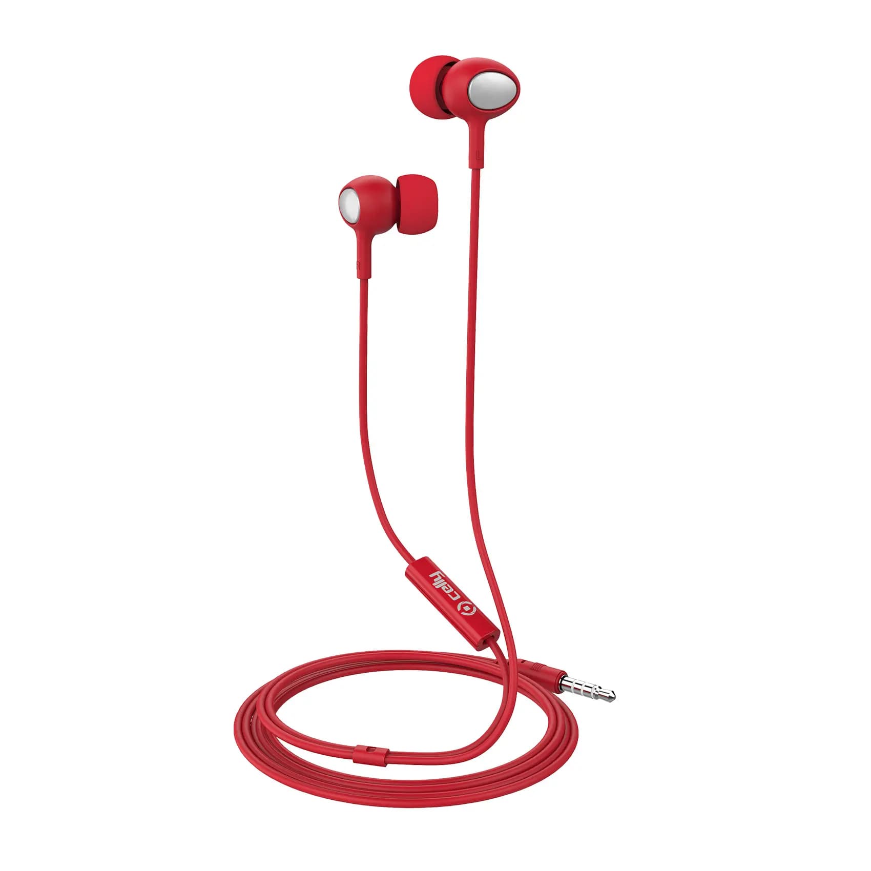 Stereo Earplugs 3,5mm. Red