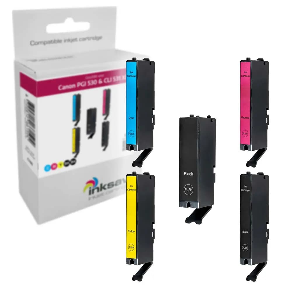 Inksave replacement for Canon PGI 530 & CLI 531 XL Multipack