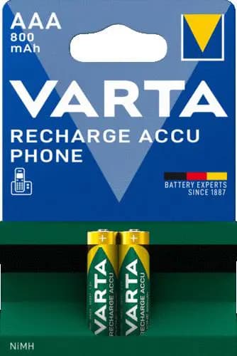 Varta Recharge Accu Phone AAA 800mAh Blister 2