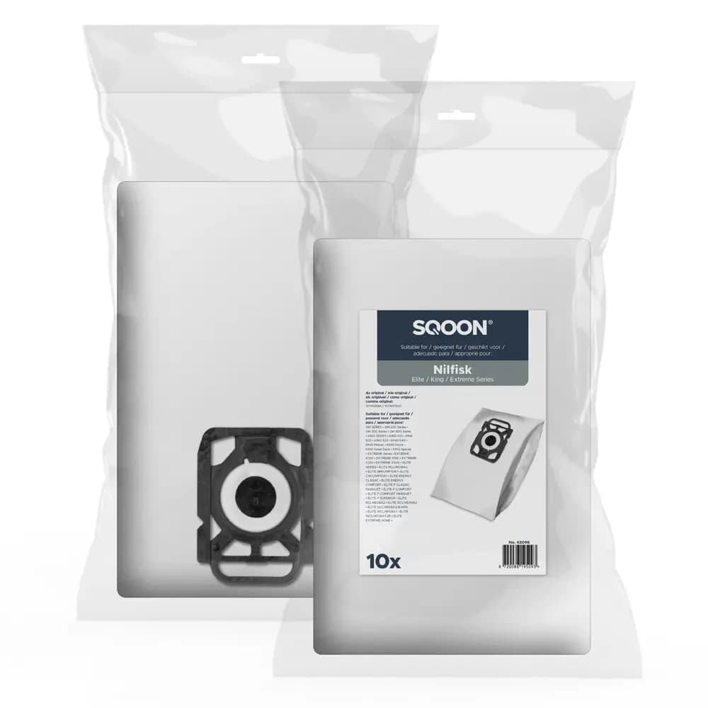 SQOON Staubsaugerbeutel, passend für Nilfisk Elite/King/Extreme 3-D