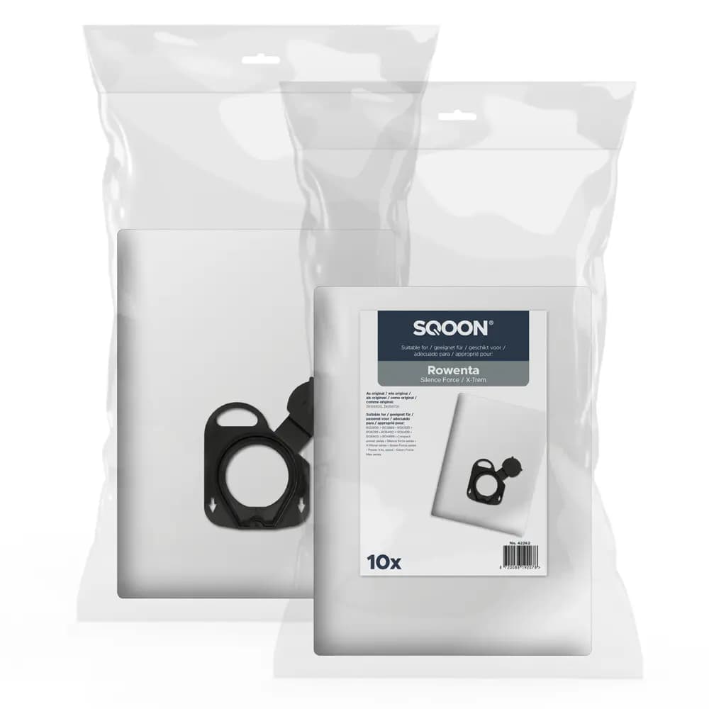 SQOON Staubsaugerbeutel passend für Rowenta Silence Force / X-Trem