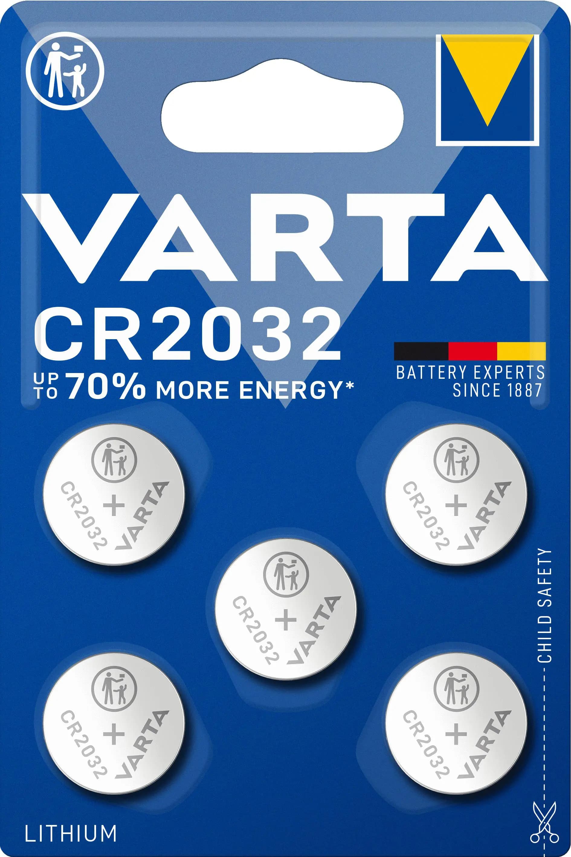 Varta CR2032 Lithium 3V blister (5pc)