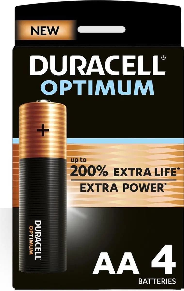 Duracell Optimum Alkaline AA blister (4pcs)