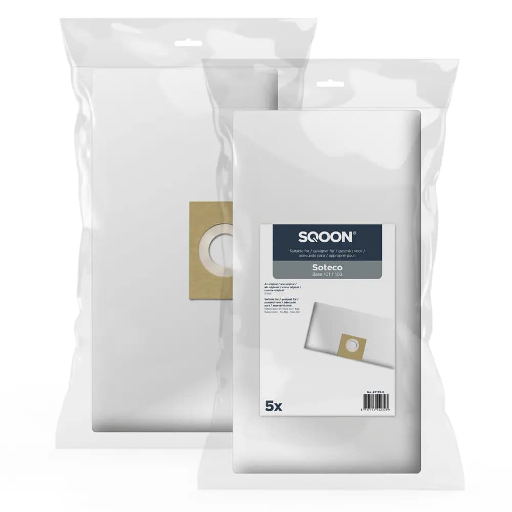 SQOON Vacuum cleaner bags suitable for Soteco 07882