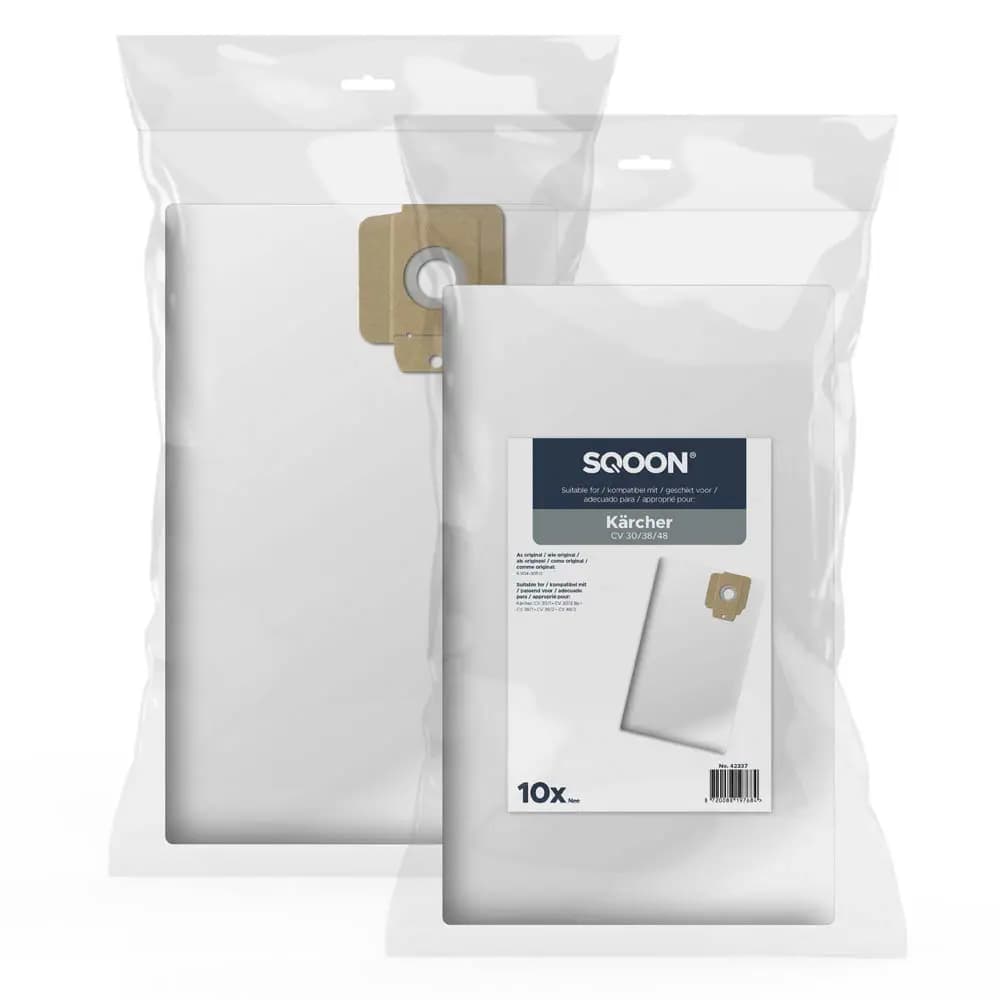 SQOON Staubsaugerbeutel passend für Kärcher CV 30/1 38 48