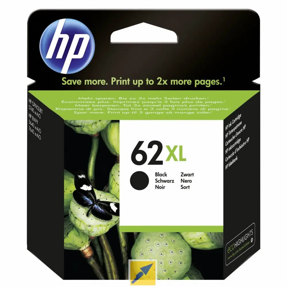 HP 62 BK ORIGINAL