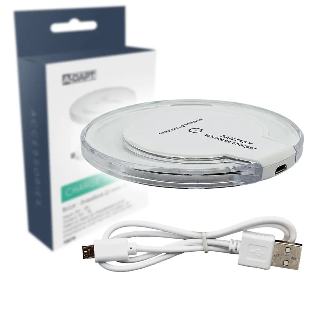 Wireless Qi Charger 1A White