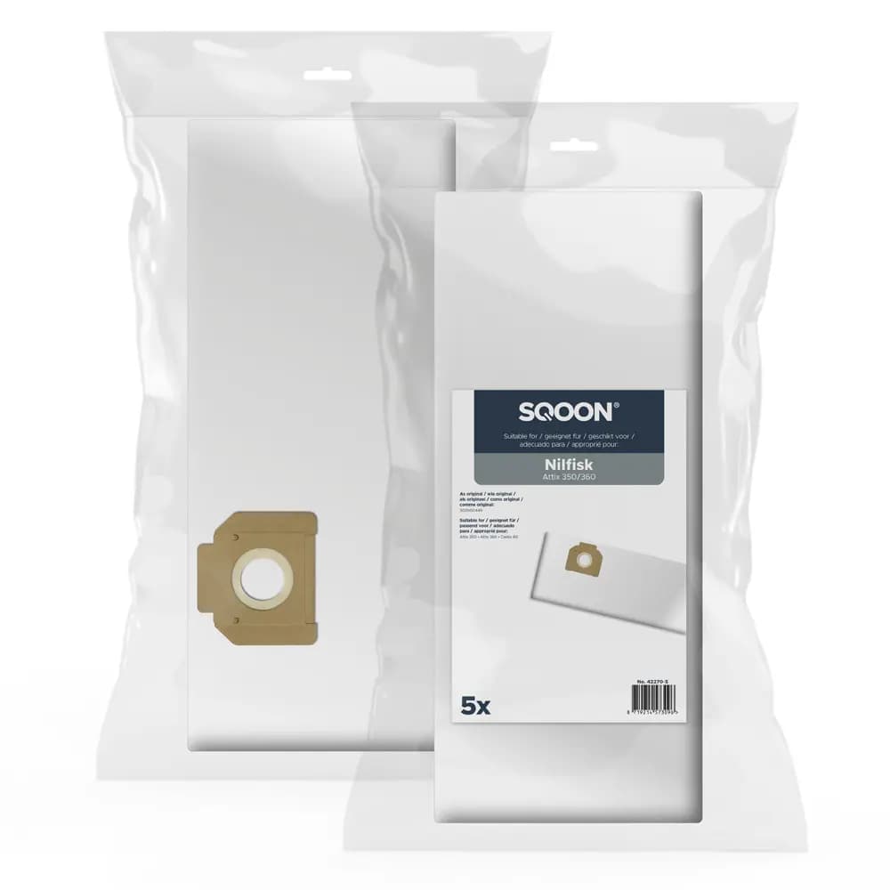 SQOON Vacuum cleaner bags suitable for Nilfisk Attix 350/360