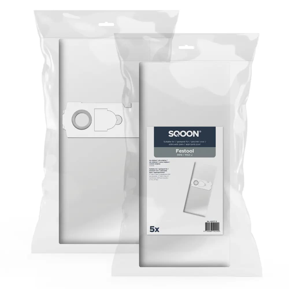 SQOON Staubsaugerbeutel passend für Festool MINI / MIDI 2