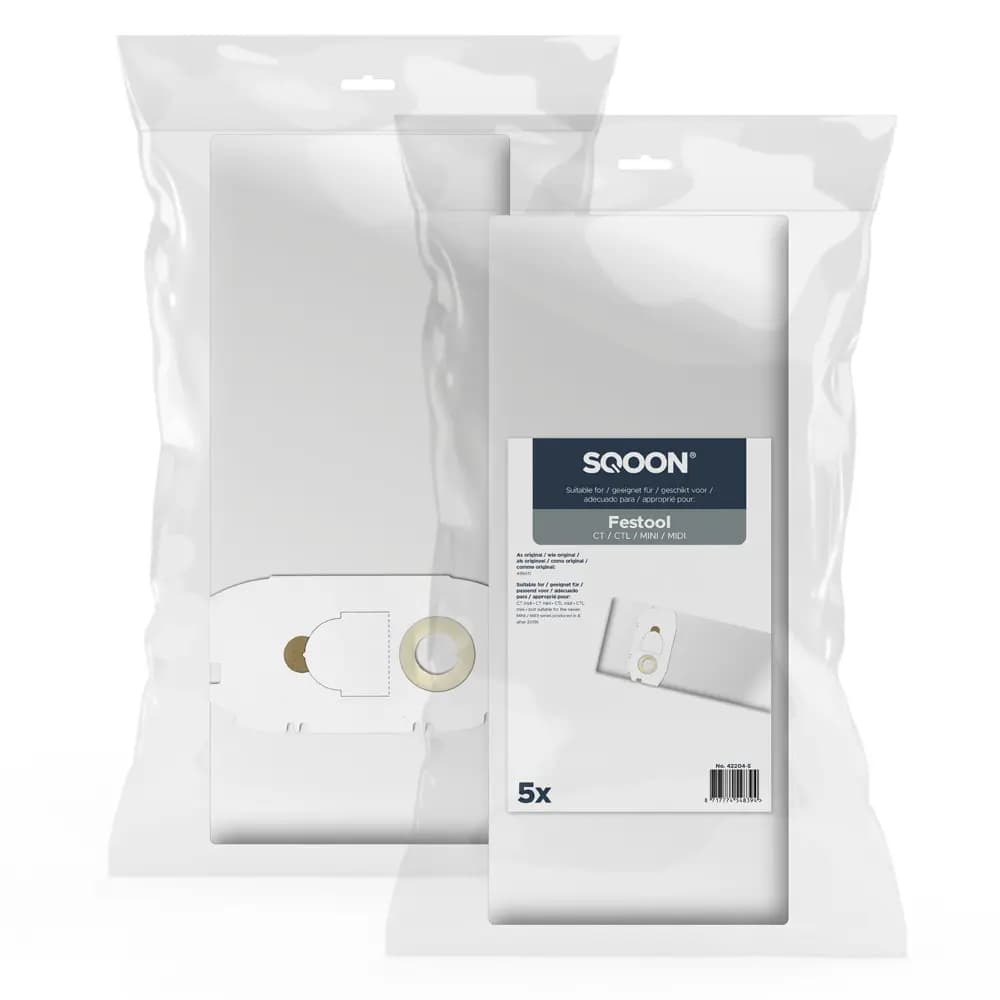 SQOON Vacuum cleaner bags suitable for Festool CT / CTL / MINI / MIDI